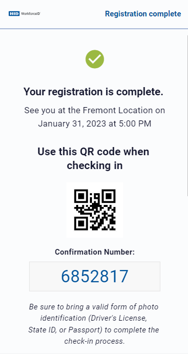Visitor Registration